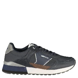 Blue Polyurethane Men's Sneaker