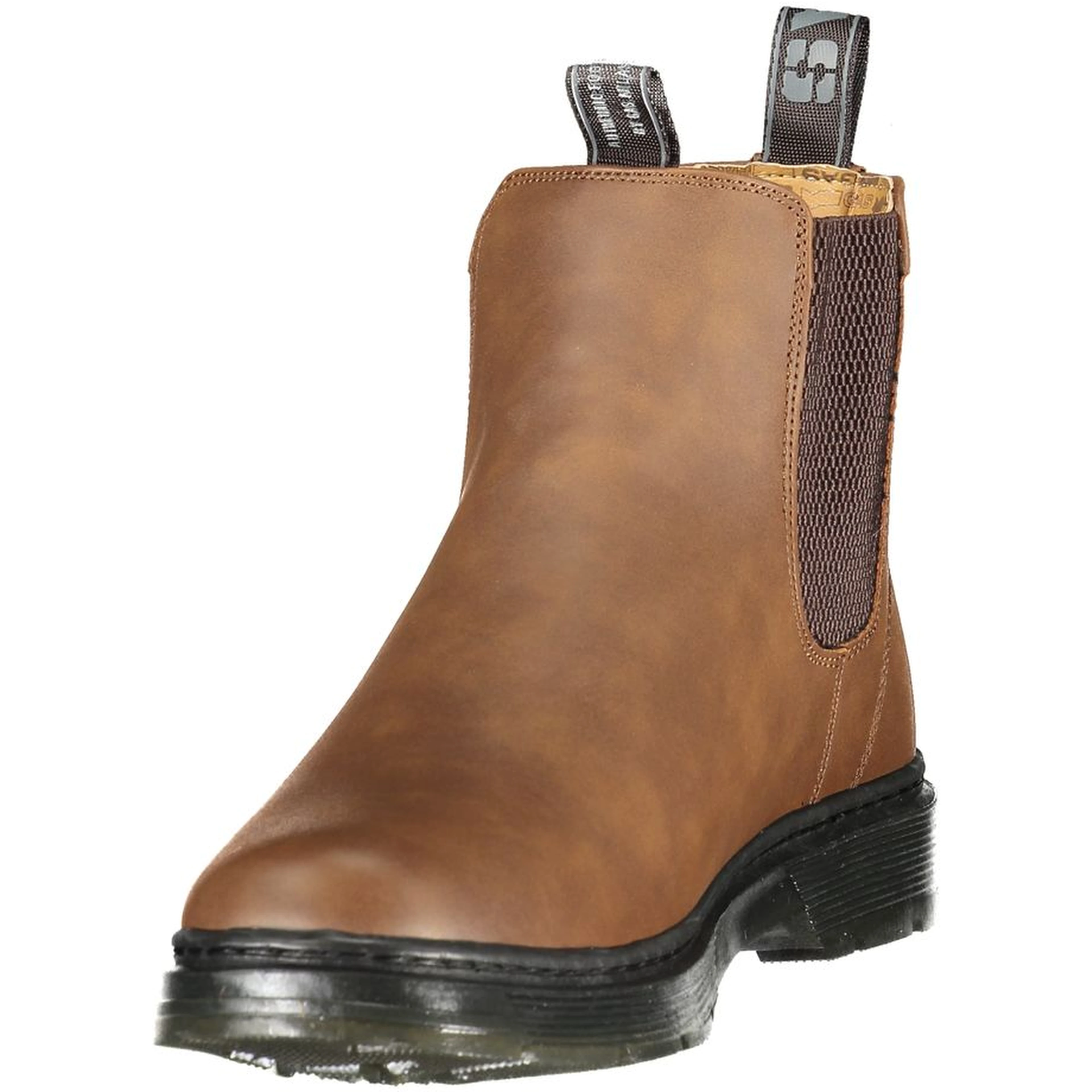 Brown Polyurethane Men Boot