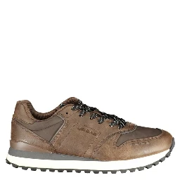Brown Polyurethane Men's Sneaker