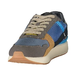 Blue Polyurethane Men's Sneaker