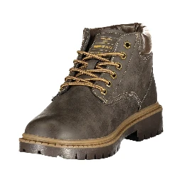 Brown Polyurethane Men's Boot