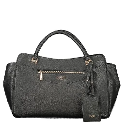 Black Polyurethane Women's Bag