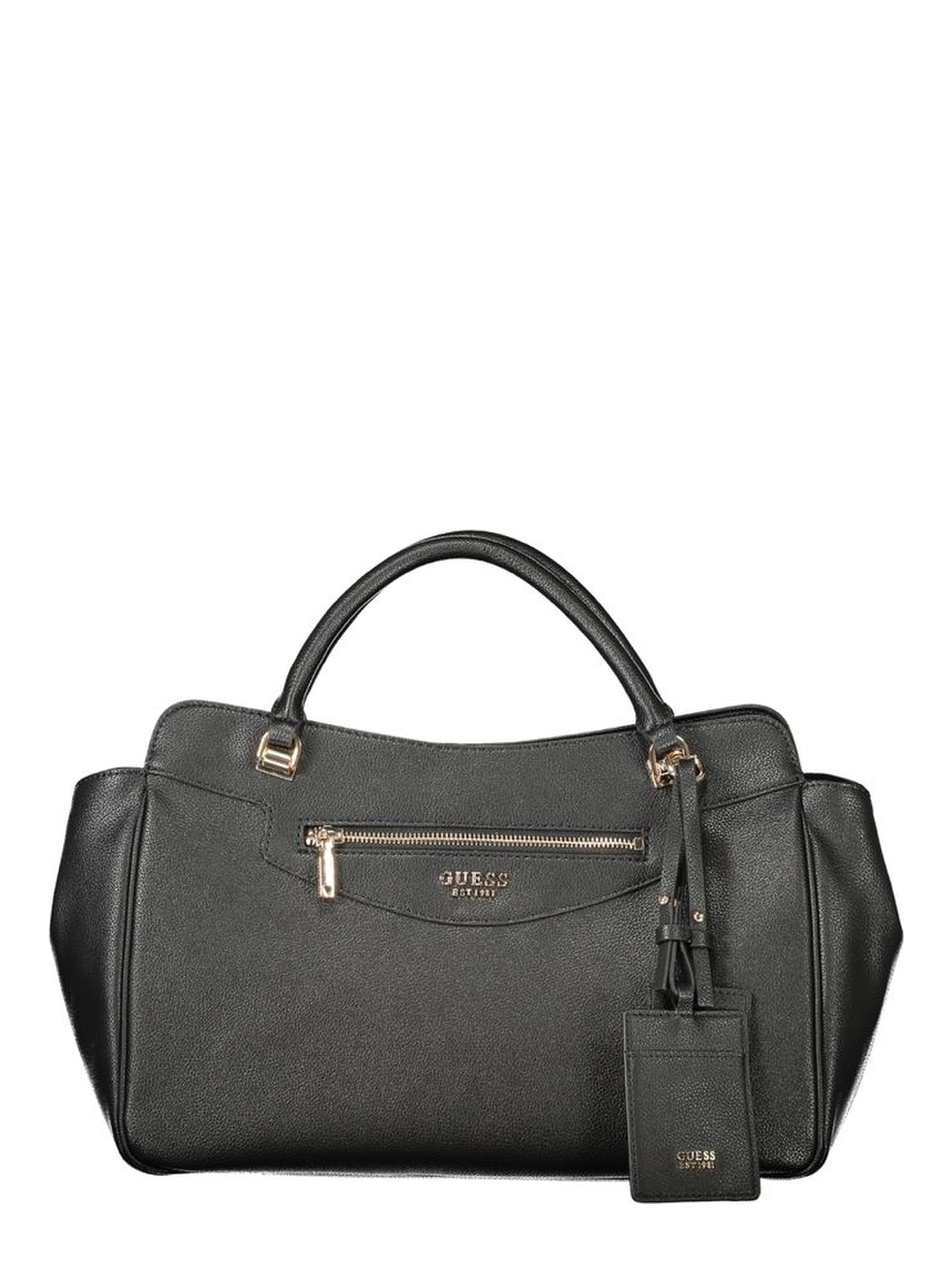Black Polyurethane Women's Bag