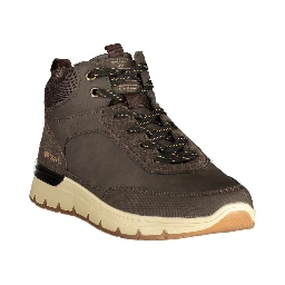 Brown Polyurethane Men's Boot