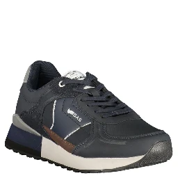 Blue Polyurethane Men's Sneaker