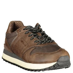 Brown Polyurethane Men's Sneaker