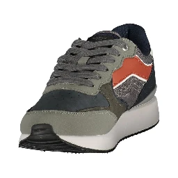 Blue Polyurethane Men's Sneaker