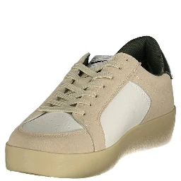 White Polyurethane Men's Sneaker