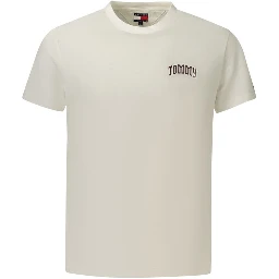 White Cotton Mens T-Shirt