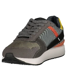 Grigio Polyurethane Uomo Sneaker
