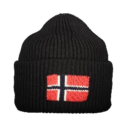 Black Wool Men's Cap