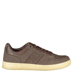 Brown Polyurethane Men's Sneaker