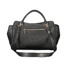 Black Polyurethane Women's Bag