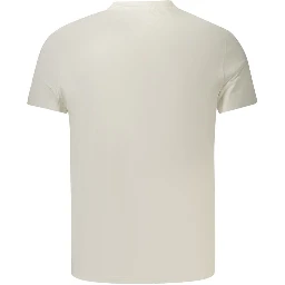 White Cotton Mens T-Shirt