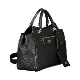 Black Polyurethane Women's Bag