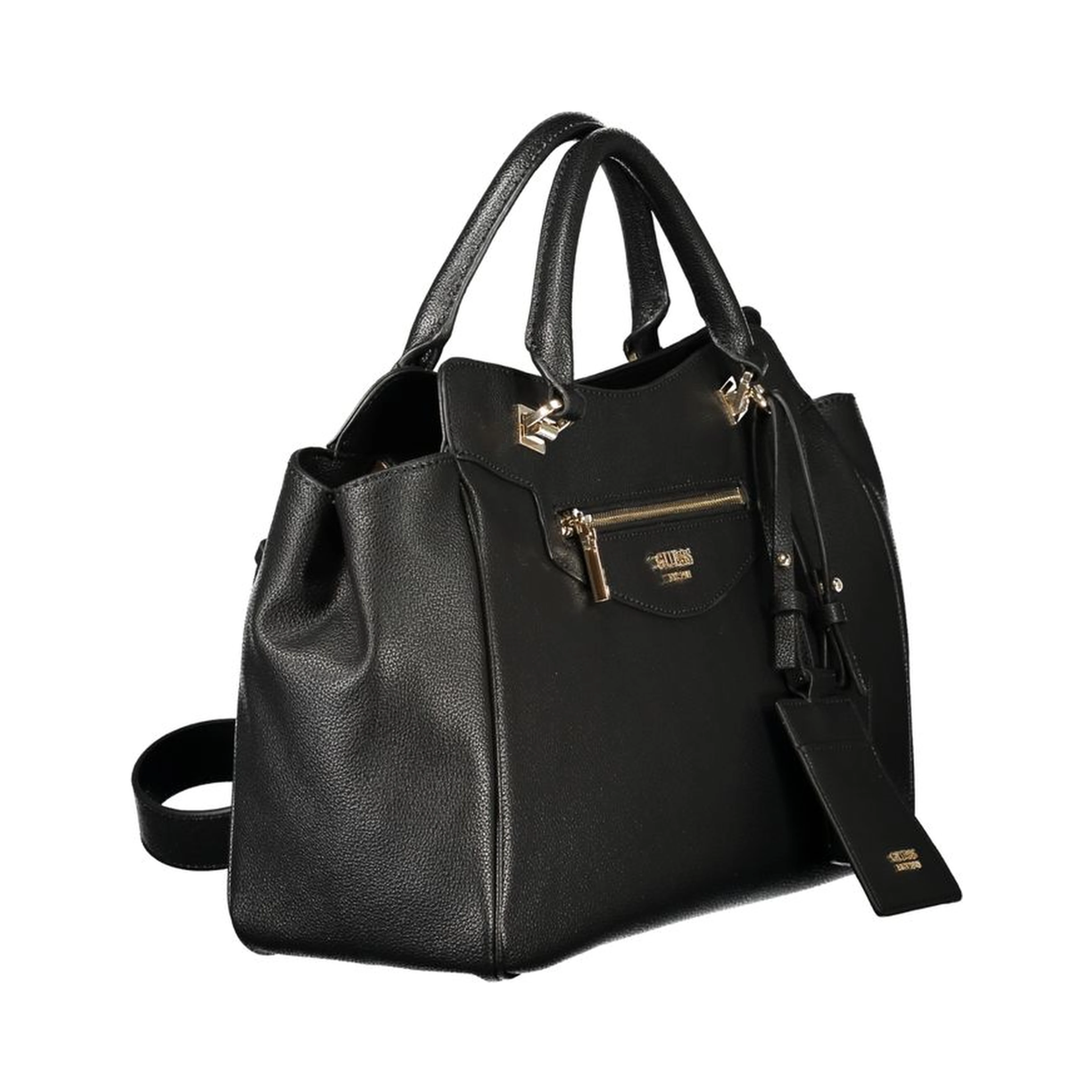 Black Polyurethane Women's Bag