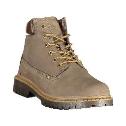 Brown Polyurethane Men's Boot