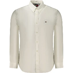 White Cotton Men's Shirt