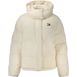 White Polyester Women's Jacket