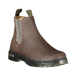Brown Polyurethane Men's Boot
