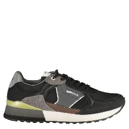 Black Polyurethane Men's Sneaker