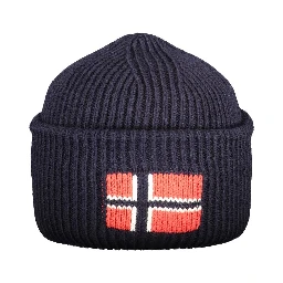Blue Wool Mens Cap
