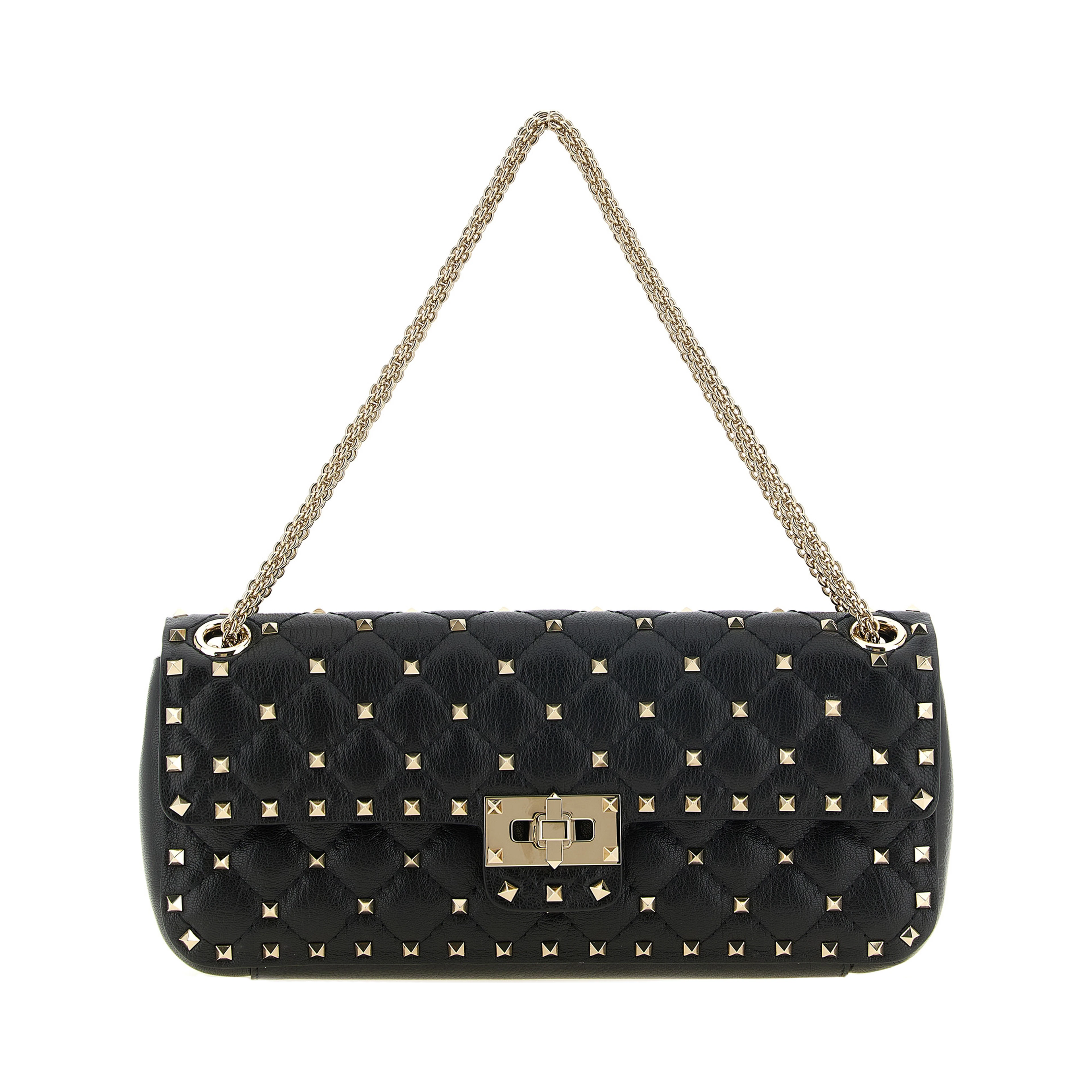 Black Goatskin Shoulder Bag