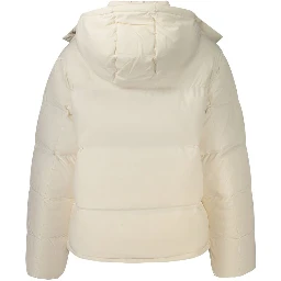 White Polyester Women's Jacket