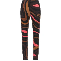 Brown Polyamide Leggings