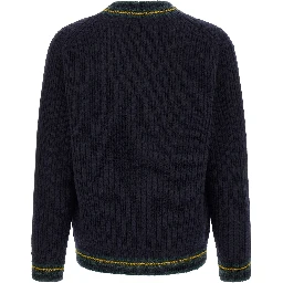 Blue Wool Cardigan