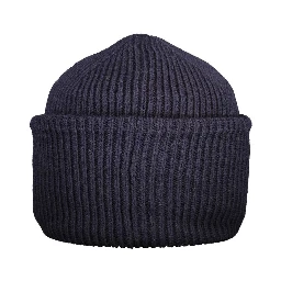 Blue Wool Mens Cap