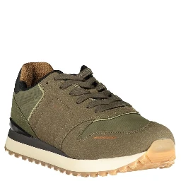 Brown Polyurethane Men's Sneaker