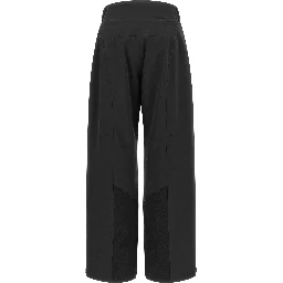 Black Polyester Athletic Pants