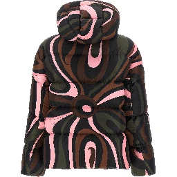 Multicolor Polyamide Full-Length Jacket