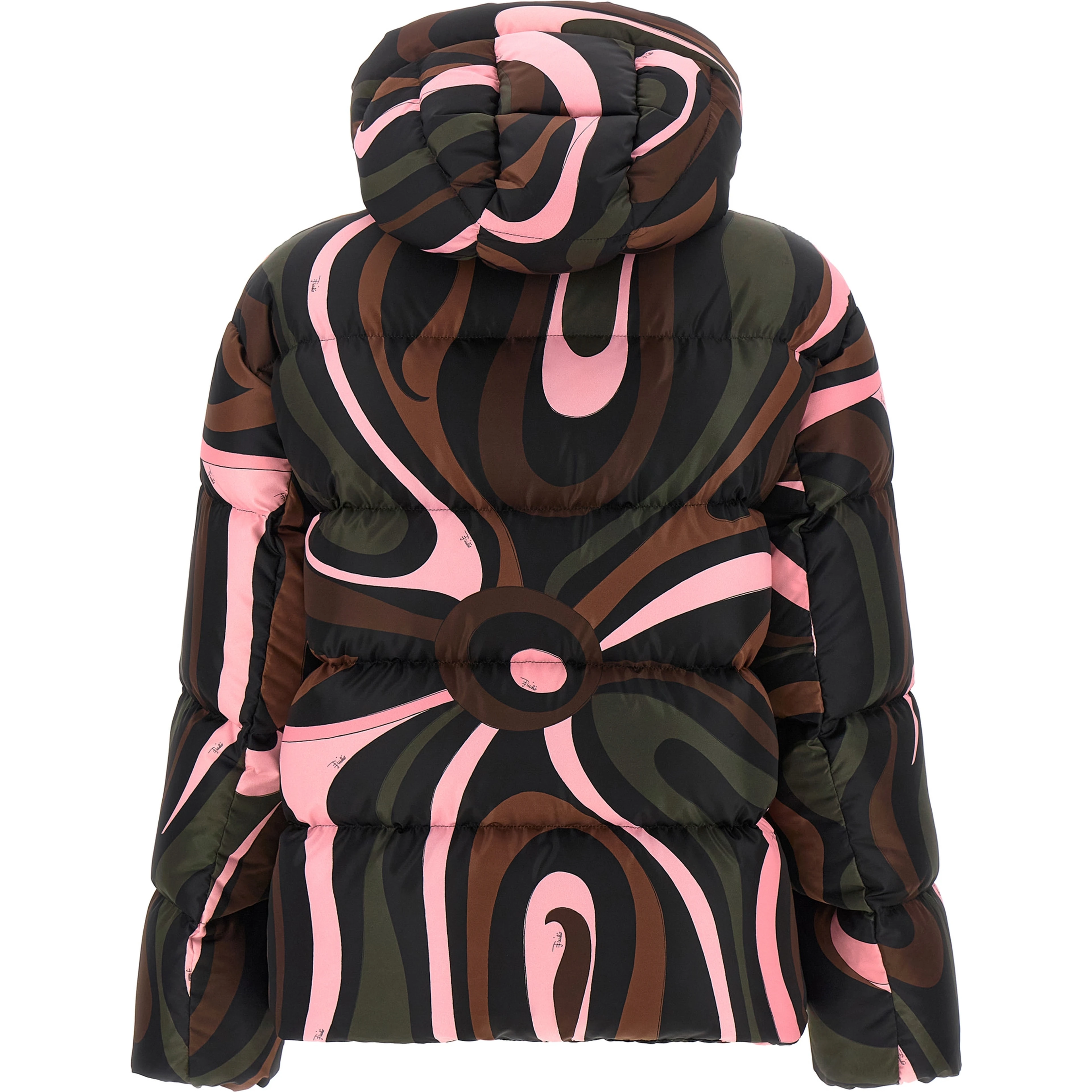 Multicolor Polyamide Full-Length Jacket