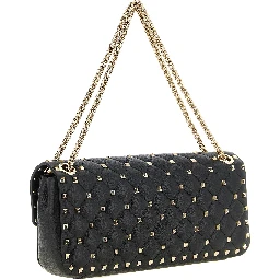 Black Goatskin Shoulder Bag