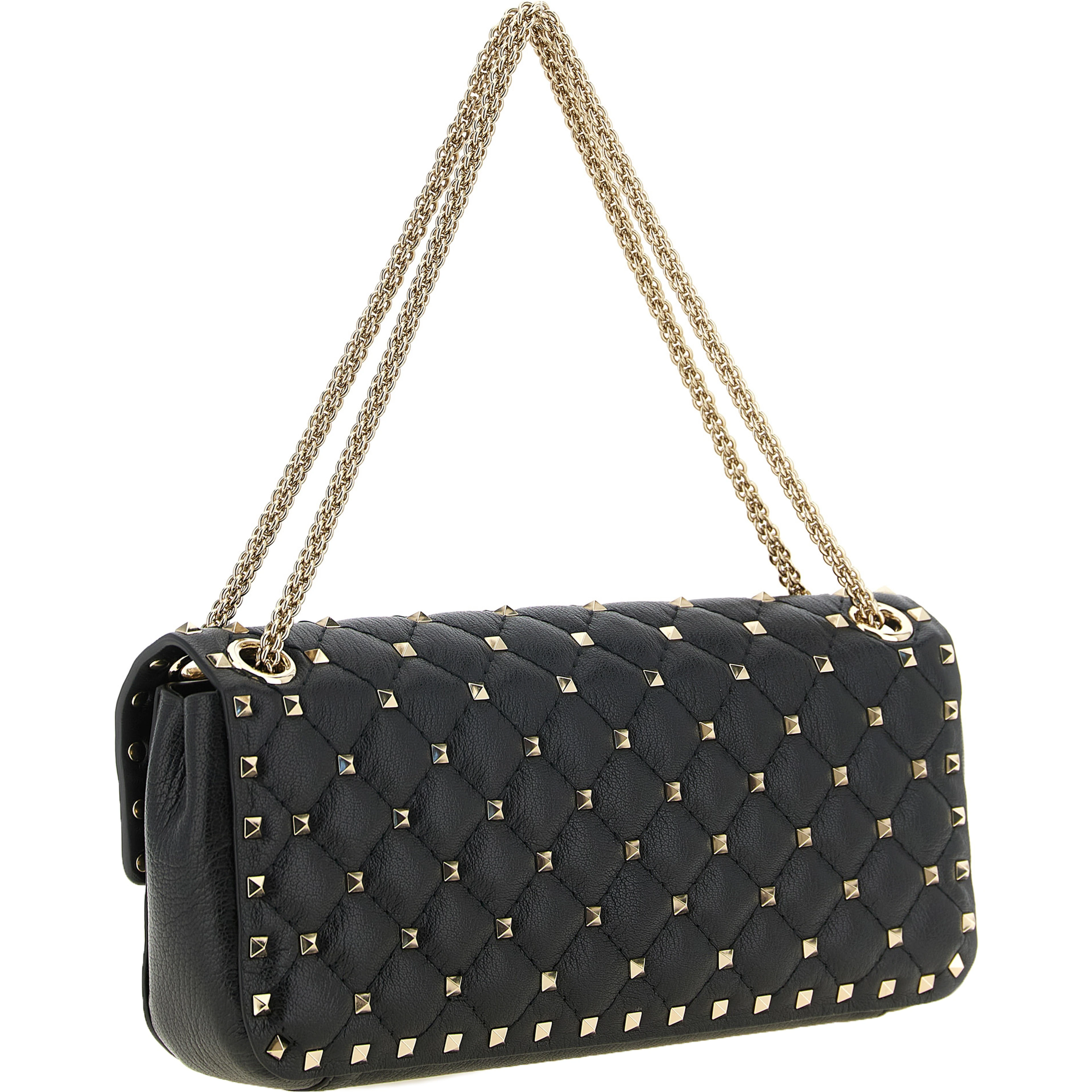 Black Goatskin Shoulder Bag