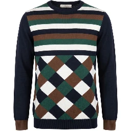 Blue Wool Men's Sweater