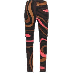Brown Polyamide Leggings