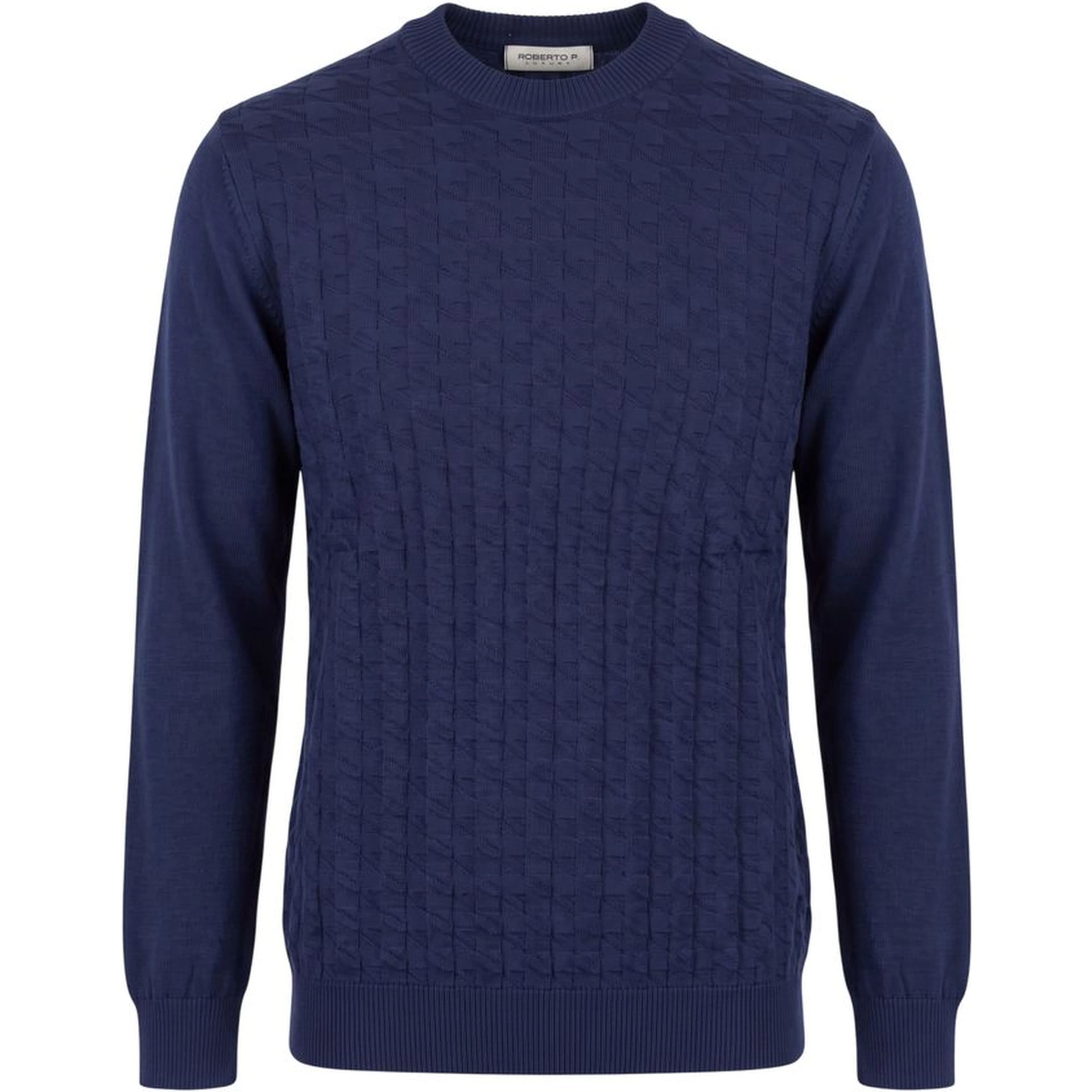 Blue Wool Men Sweater