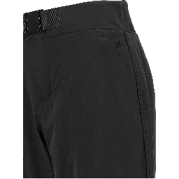Black Polyester Athletic Pants