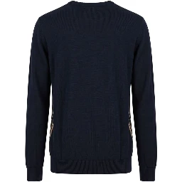 Blue Wool Men's Sweater
