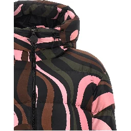 Multicolor Polyamide Full-Length Jacket
