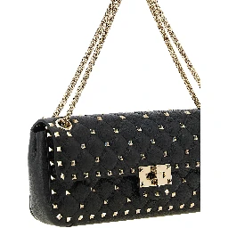 Black Goatskin Shoulder Bag