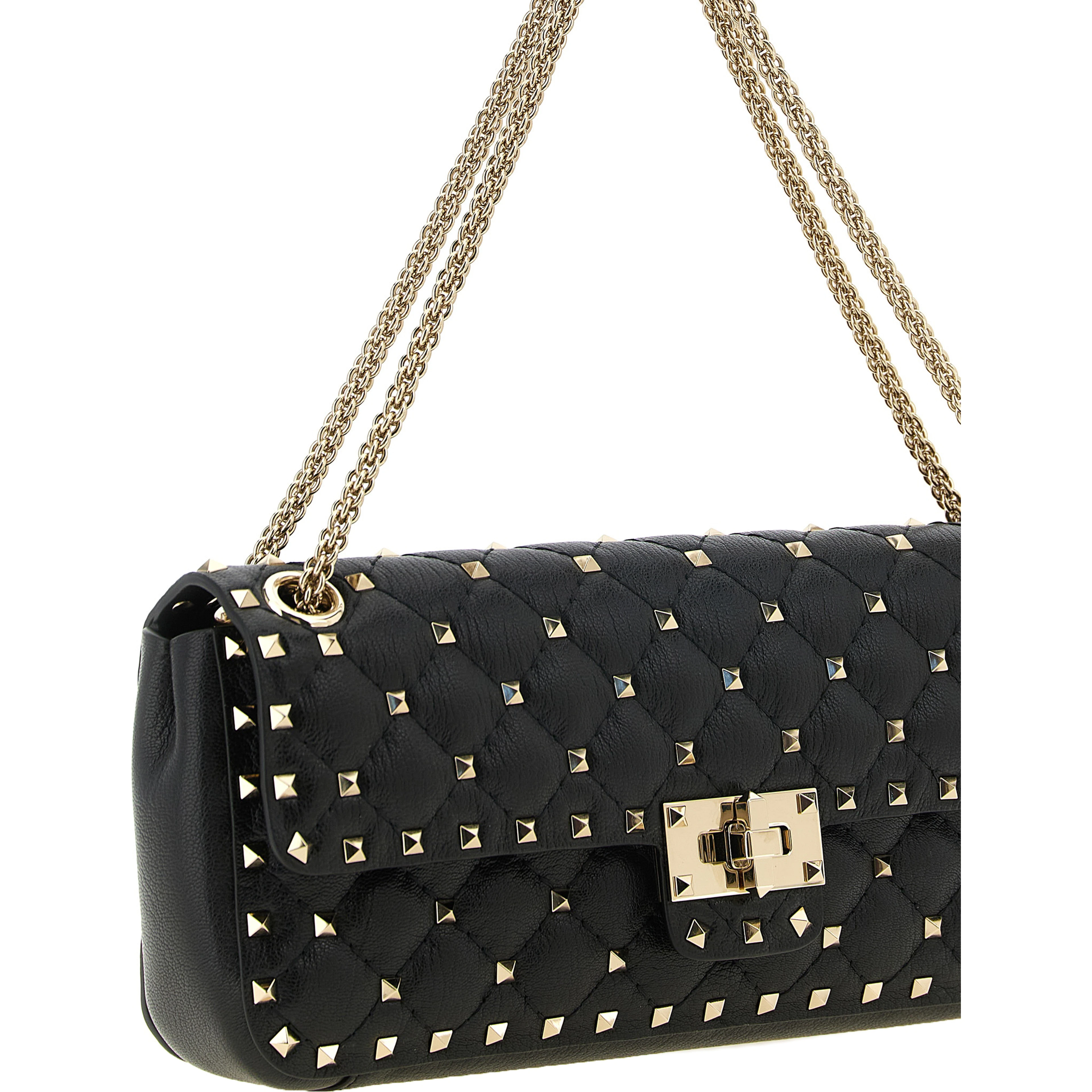 Black Goatskin Shoulder Bag