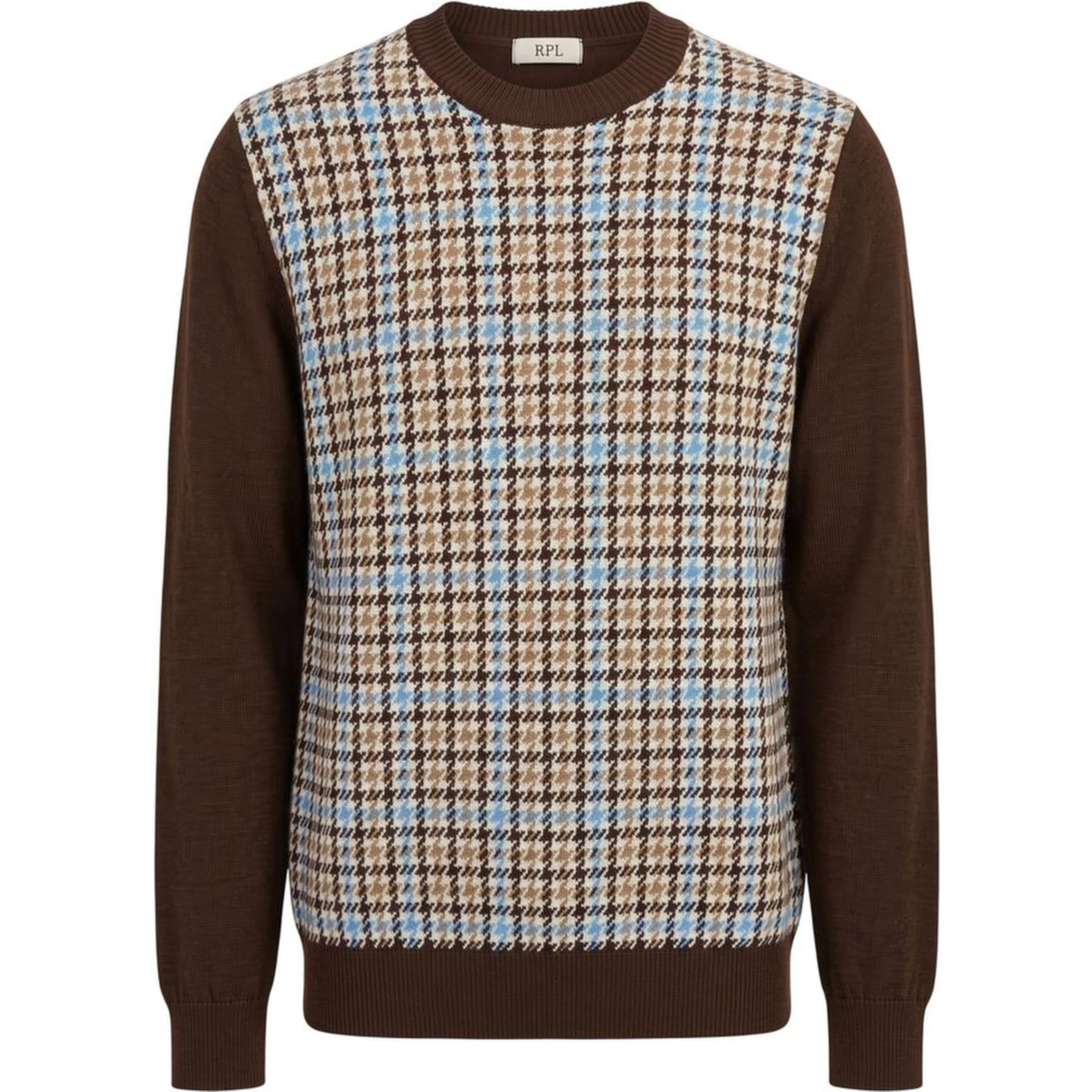 Brown Wool Men Sweater