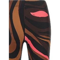 Brown Polyamide Leggings