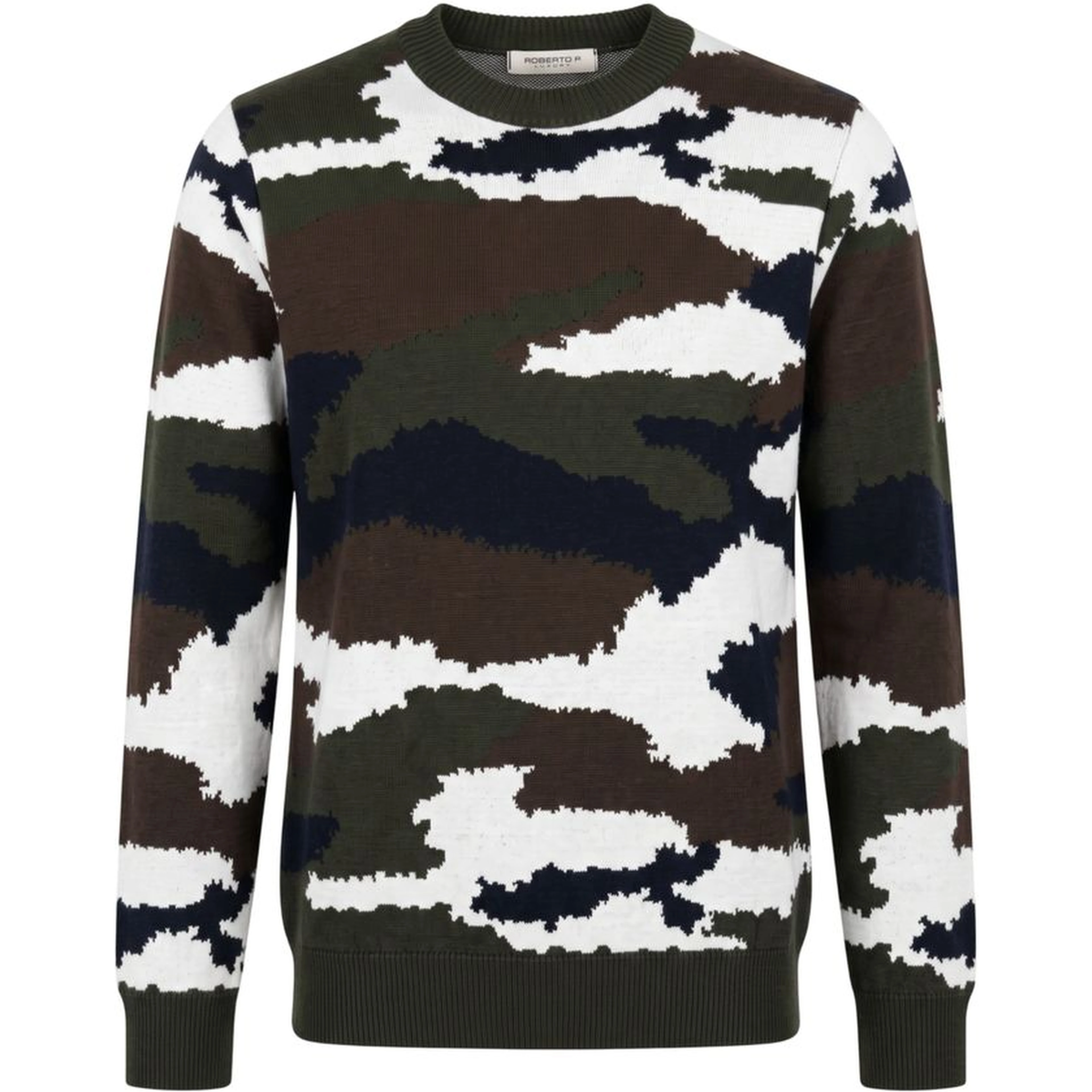 Green Wool Men Sweater