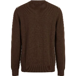 Brown Wool Men Sweater