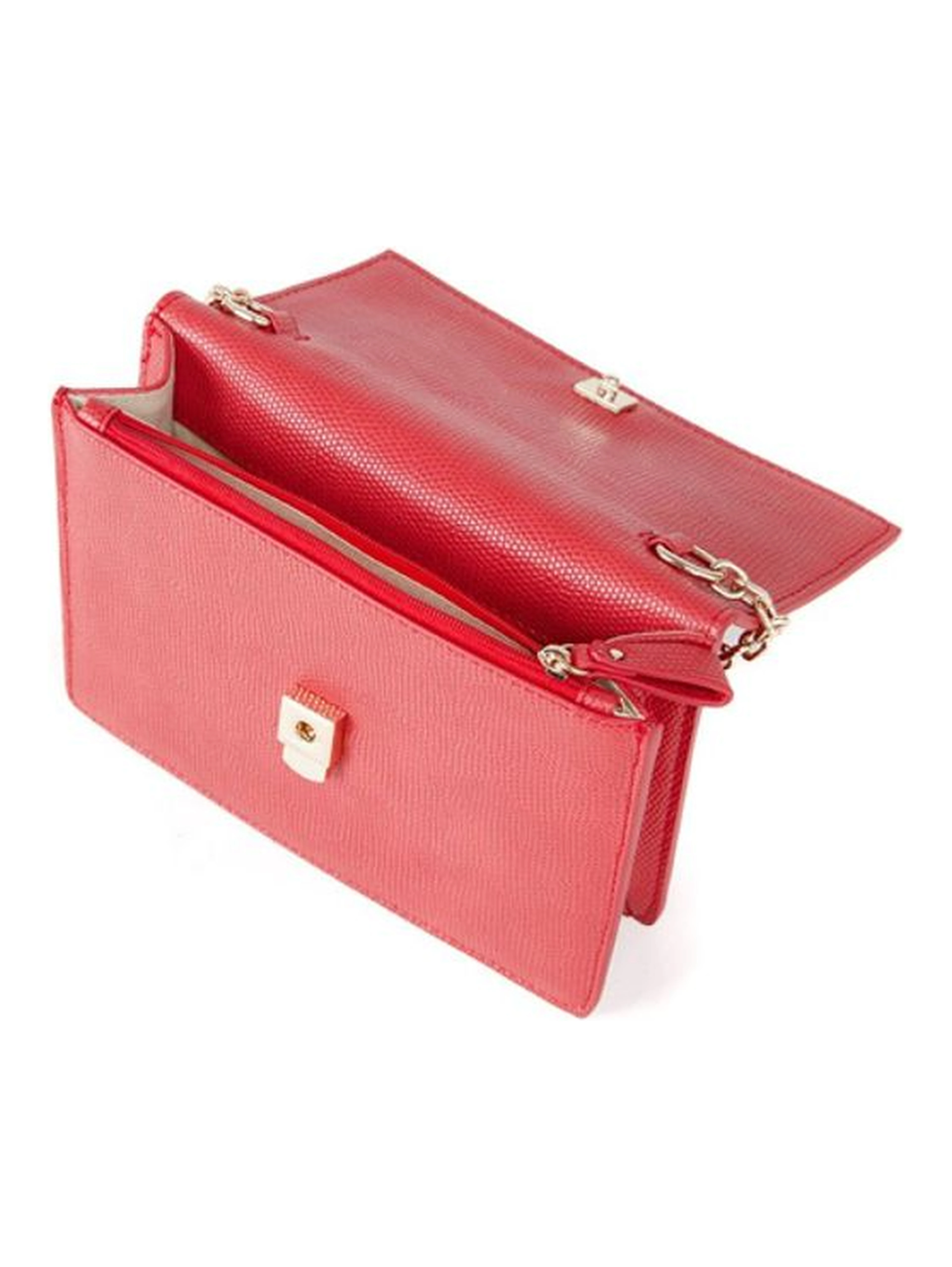 Red Polyethylene Crossbody Bag